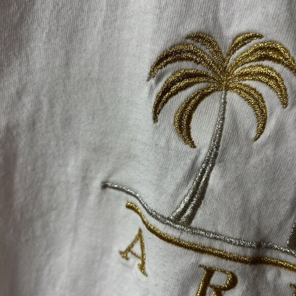 90s Vintage Aruba Destination T Shirt Adult White Small S Tee - Picture 6 of 14